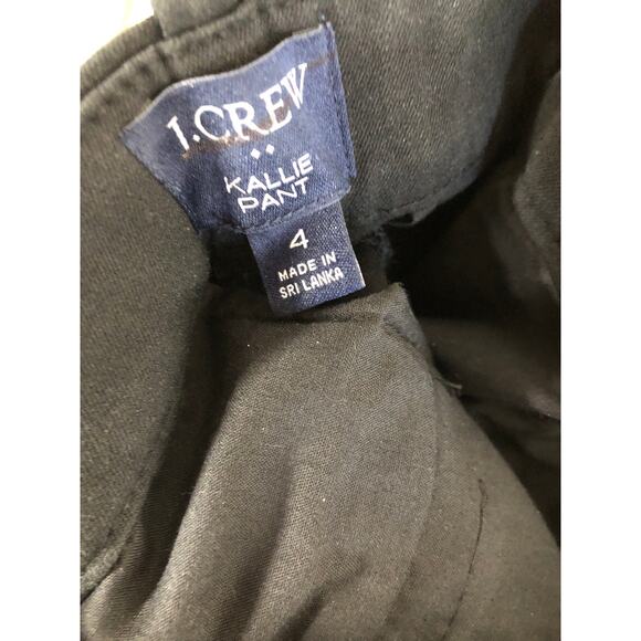 J. Crew Kallie Pant Straight Leg Classic Fit Black NWOT 4 - Picture 6 of 9
